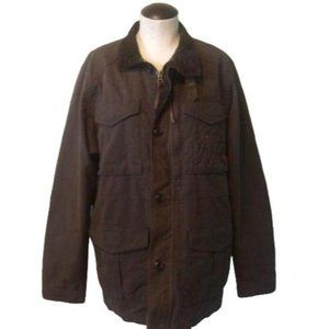 JCrew $198 British Millerain Oilcloth Field Jacket XS carob Winter Coat DR